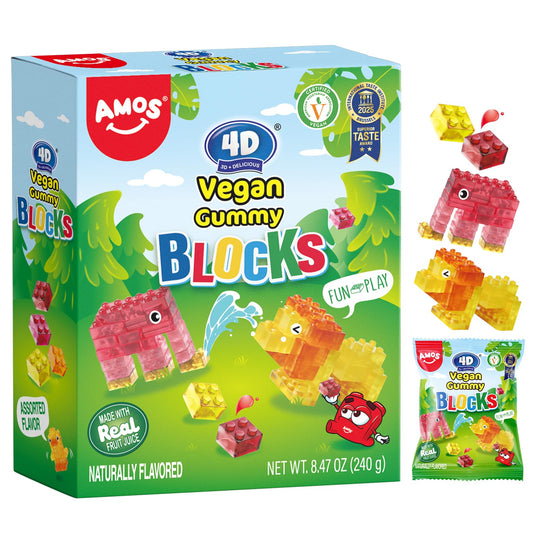 Amos Vegan Gummy Blocks 8.47 oz