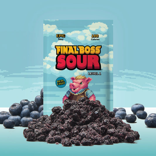 Final Boss Sour Level 1 Sour Bluberries 1.06 Oz