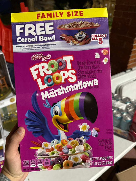 Kelloggs Froot Loops with Marshmallows 16.2 oz