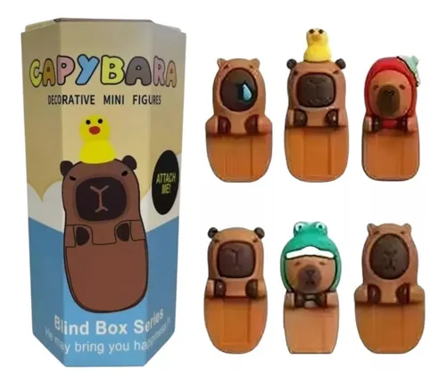 Capybara Decorative Mini Figures Attach Me Blind Box Series 1 Ct
