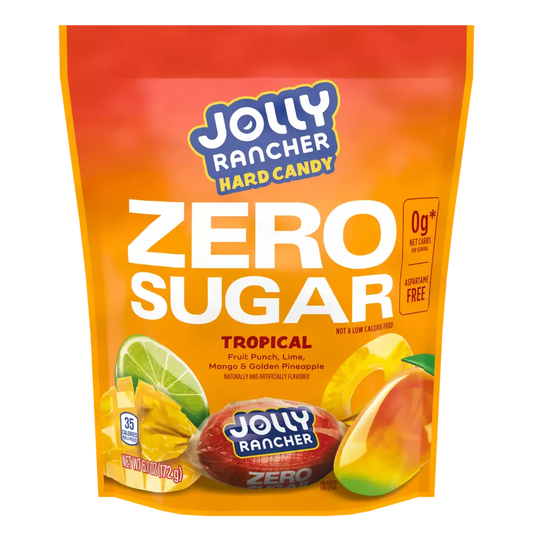 Jolly Rancher Hard Candy Zero Sugar Tropical 6.1 Oz