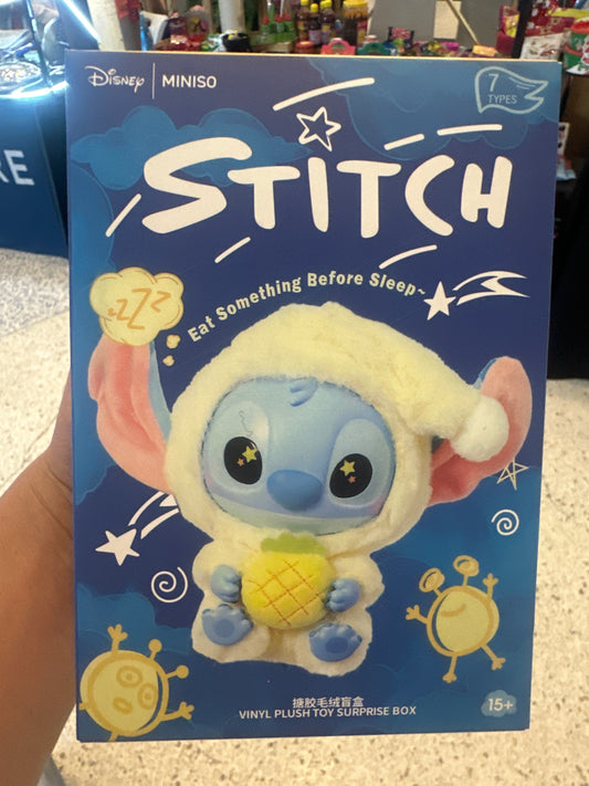 Stitch Eat Something Before Sleep Vinyl Plush Toy Surprise Box