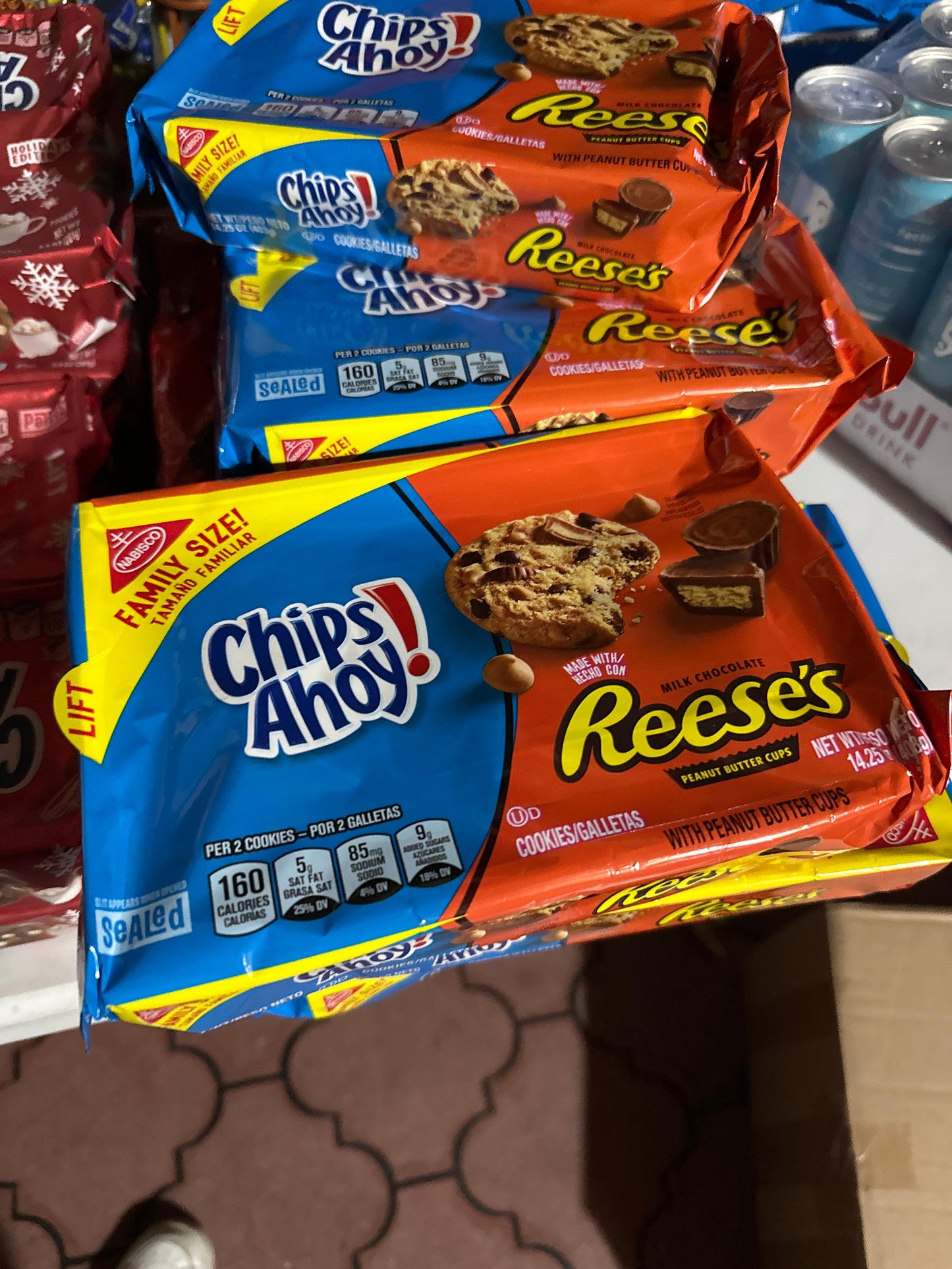 Chips Ahoy Reeses Family Size 14.25 oz