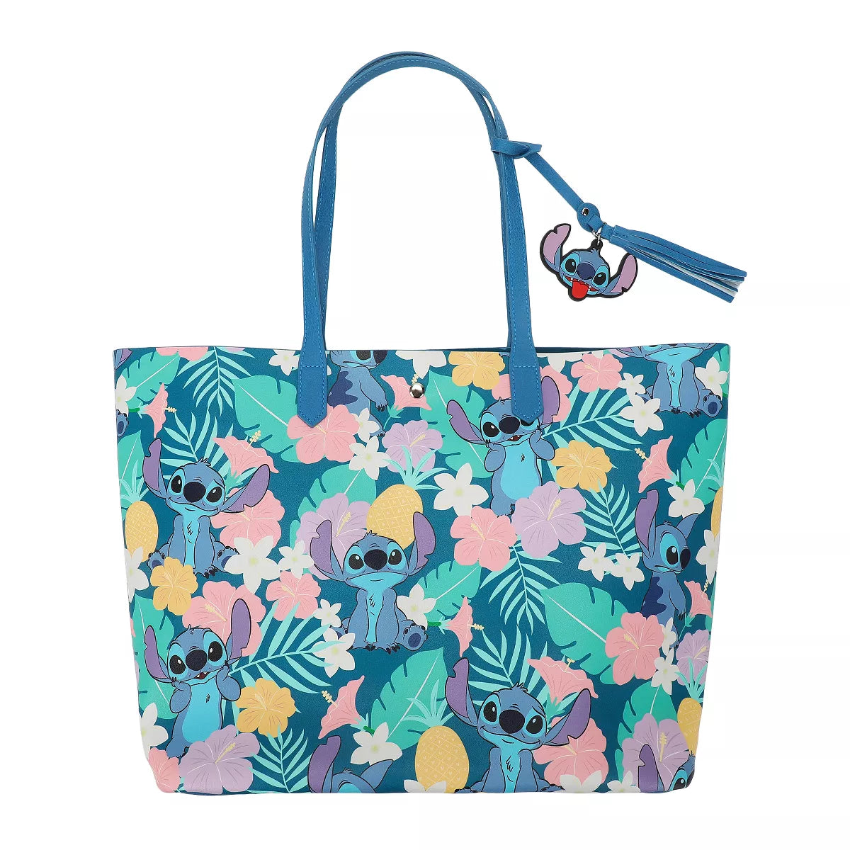 Disney'S Stitch Floral Character Tote Bag