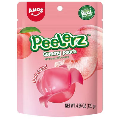 Amos Peelerz Gummy Peach 4.25 oz