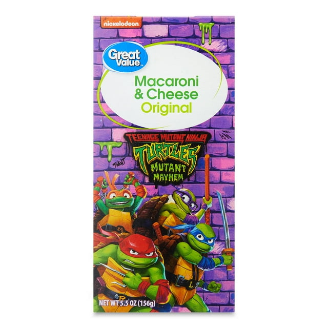 Great Value Mac & Cheese Original Teenage Mutant Ninja Turtles 5.5 Oz