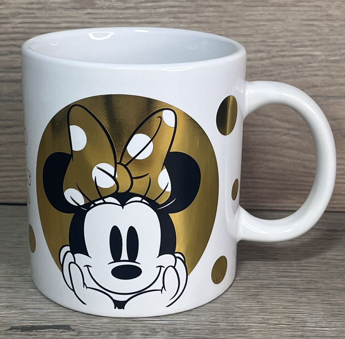 Taza Minnie Dorada