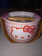 Hello Kitty Ceramic Bowl With Chopsticks 20 oz