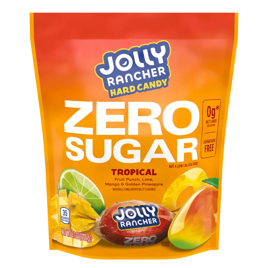 Jolly Rancher Hard Candy Zero Sugar Tropical 6.1 oz