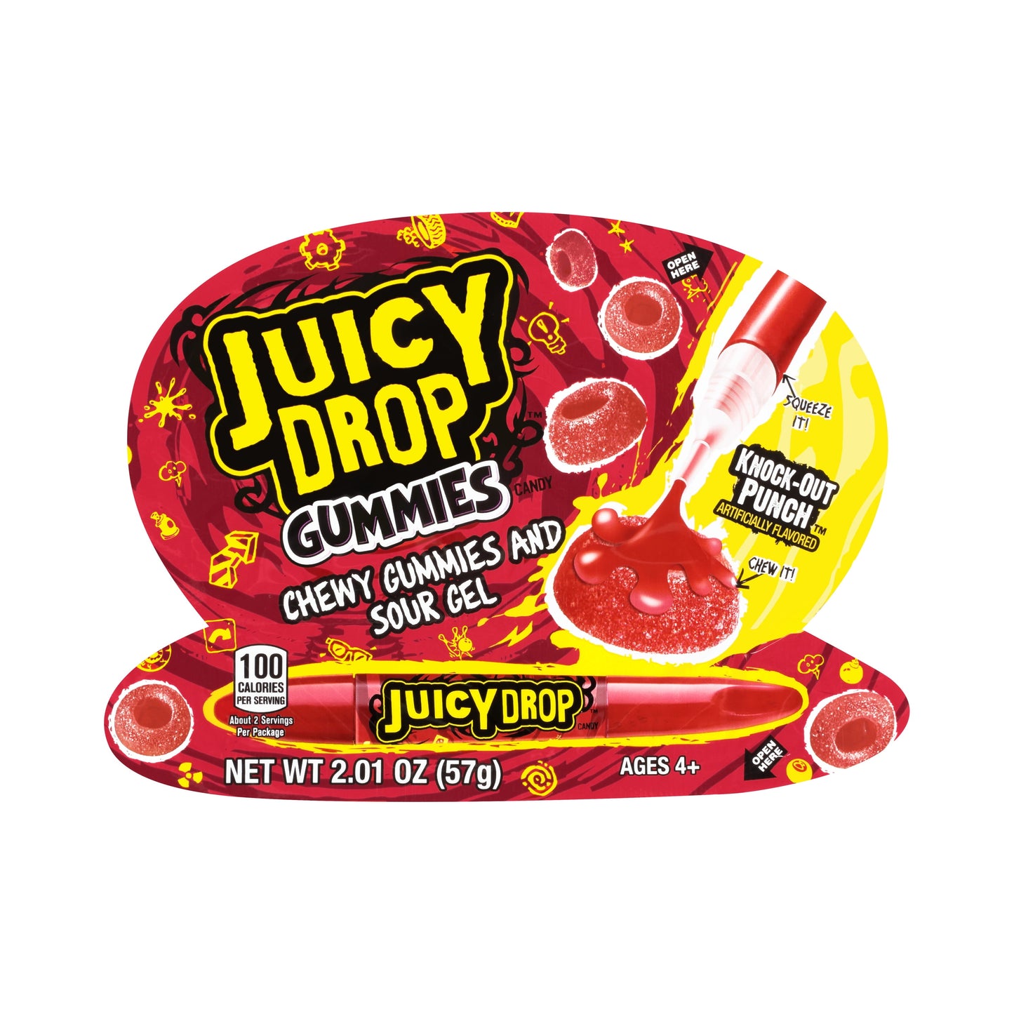 Juicy Drop Gummies and Sour Gel 2.01 oz