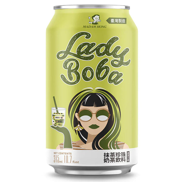Lady Boba Matcha Bubble Tea 375 ml