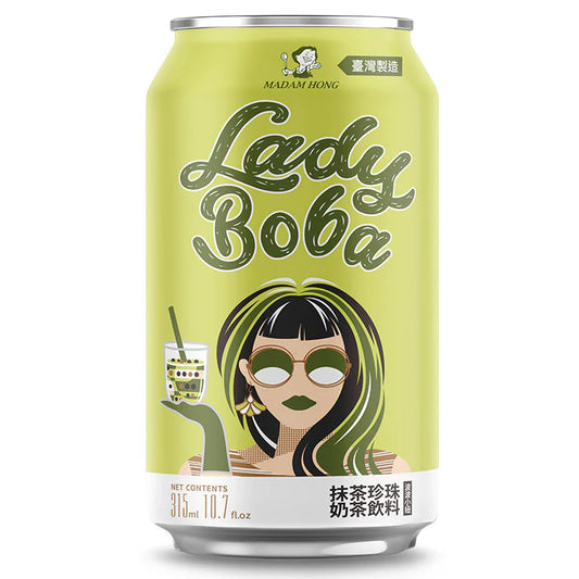 Lady Boba Matcha Bubble Tea 375 ml