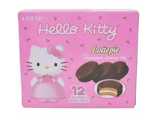 Hello Kitty Lottepie Chocolate Coated Pie 12 Ct 11.8 Oz