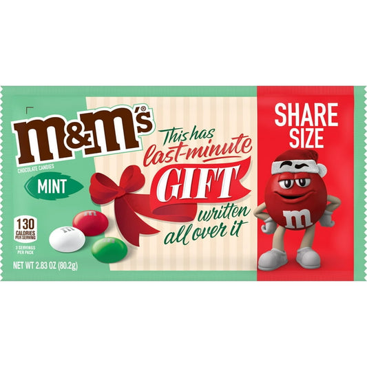 M&M's Holiday Mint Share Size 2.83 oz