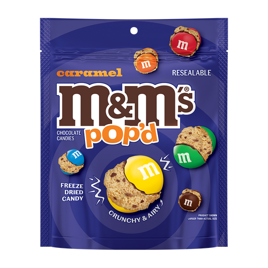 M&M popd caramel 5.5oz