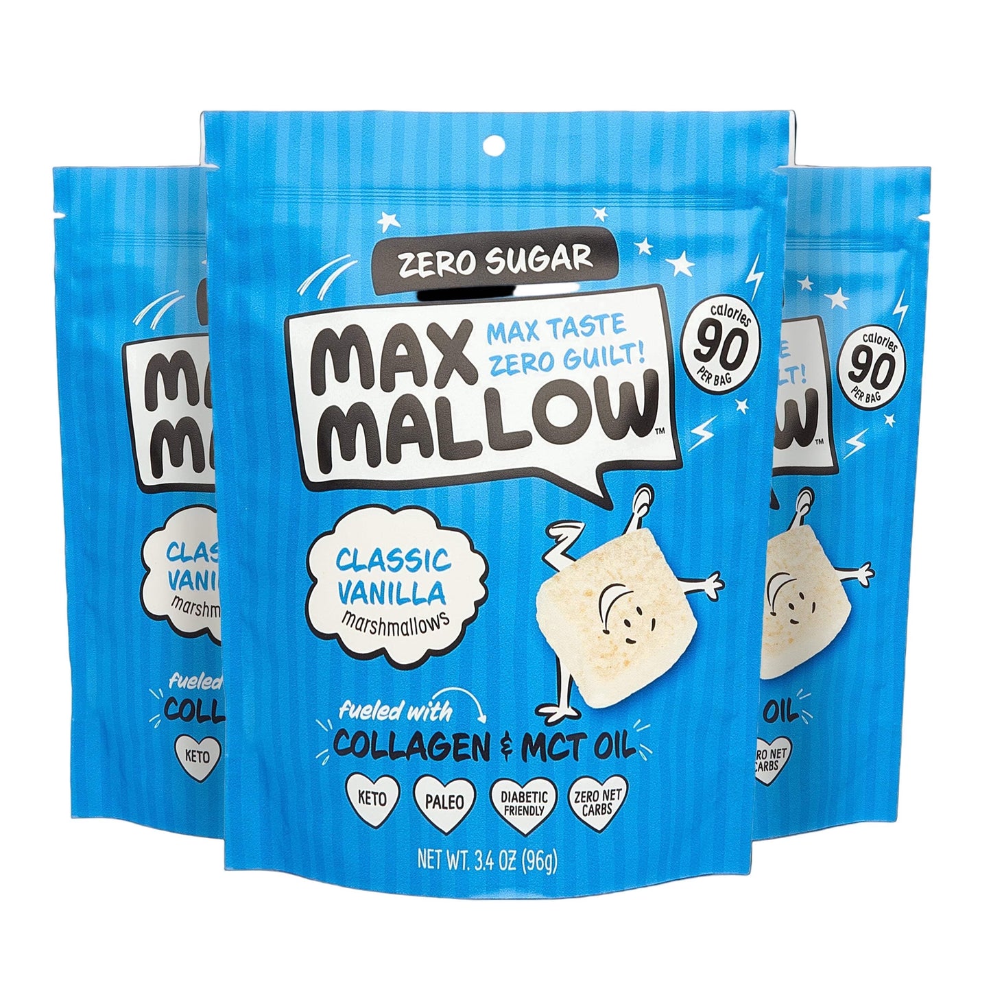 Max Mallow Zero Sugar Classic Vanilla 3.4 oz
