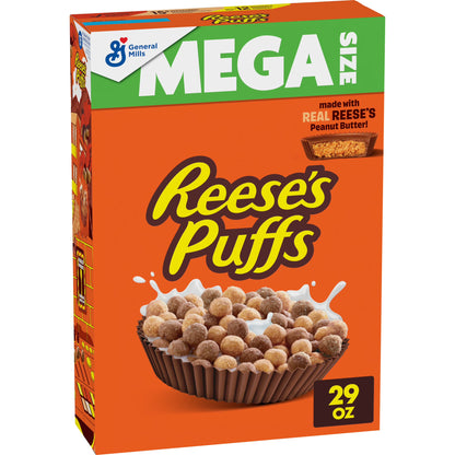 General Mills Mega Size Reeses Puffs 29 Oz