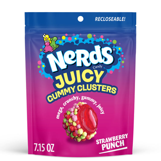 Nerds Juicy Gummy Clusters Strawberry Punch 7.15 Oz
