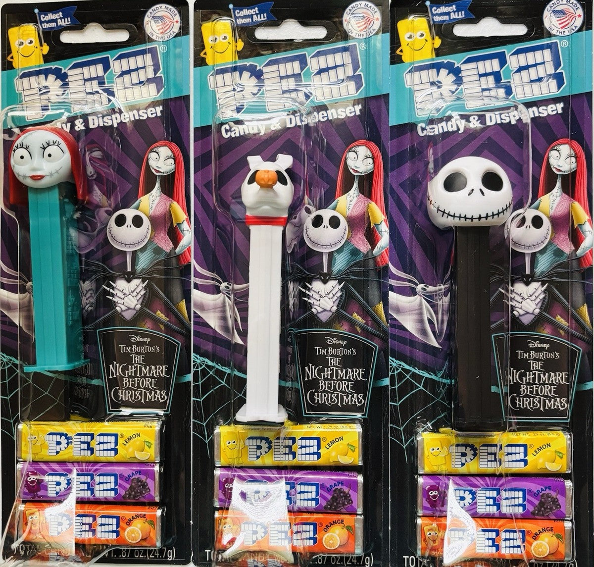 Pez Candy & Dispenser Tim Burtons
