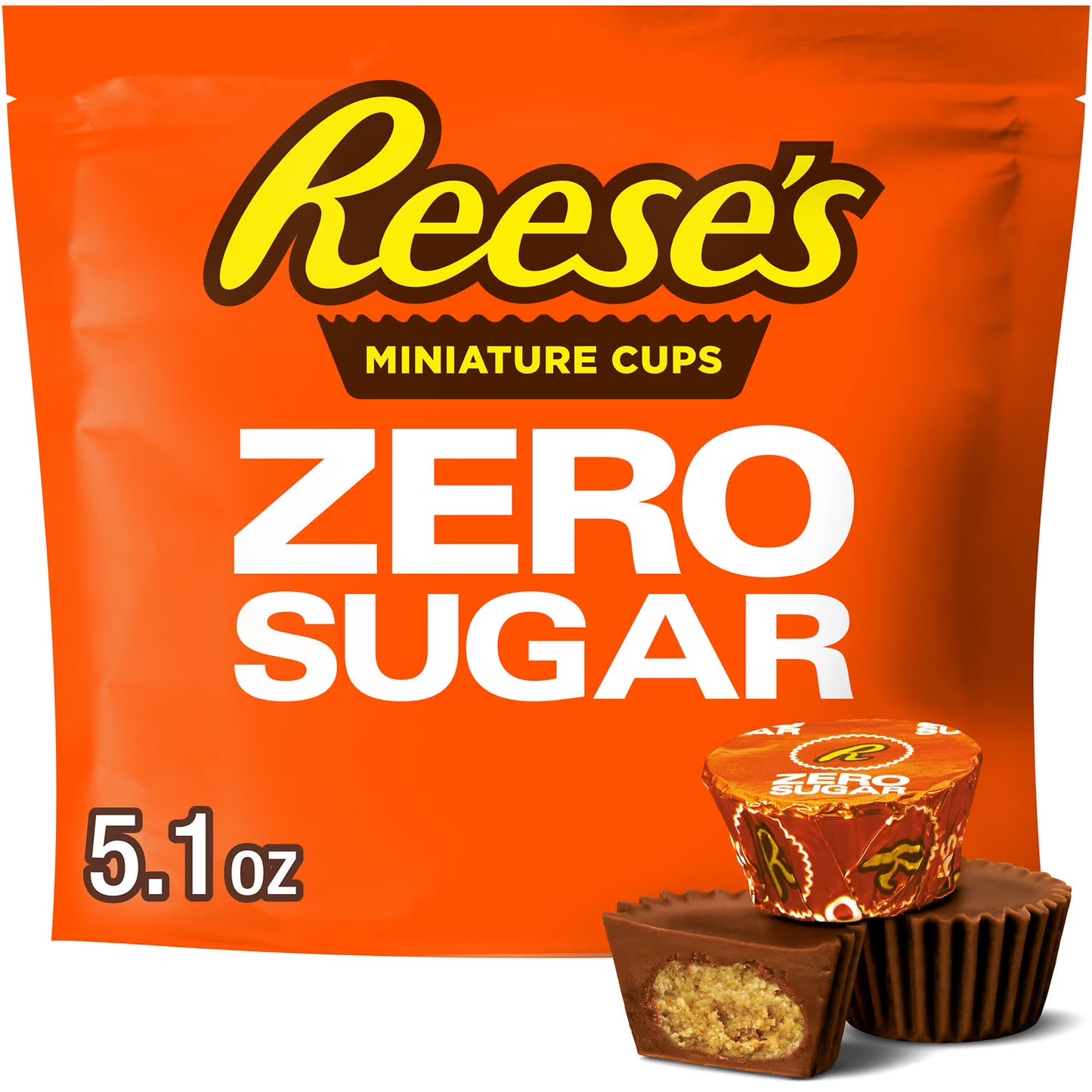 Reese'S Miniature Cups Zero Sugar Pack 5.1 Oz