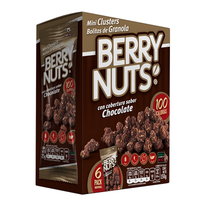 Berry Nuts Mini Clusters Bolitas De Granola Con Cobertura Sabor Chocolate 150 G