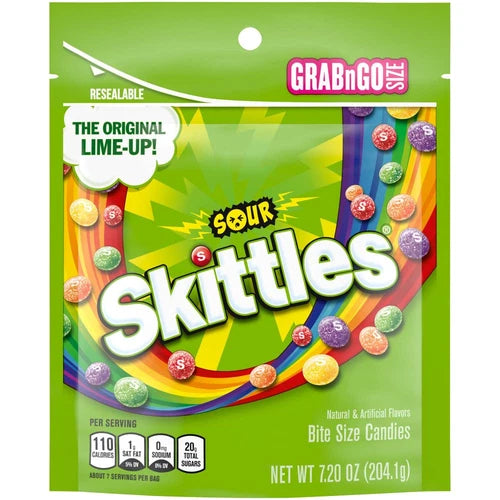 Skittles Sour GRABnGO size 7.2 Oz