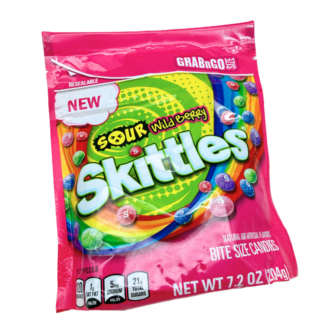 Skittles Sour Wild Berry 7.2oz (204g)
