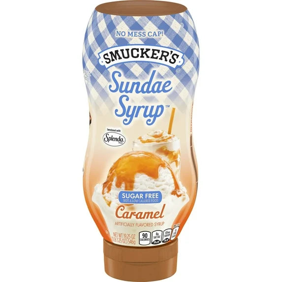Smuckers Sundae Syrup Caramel Sugar Free 19.25 Oz