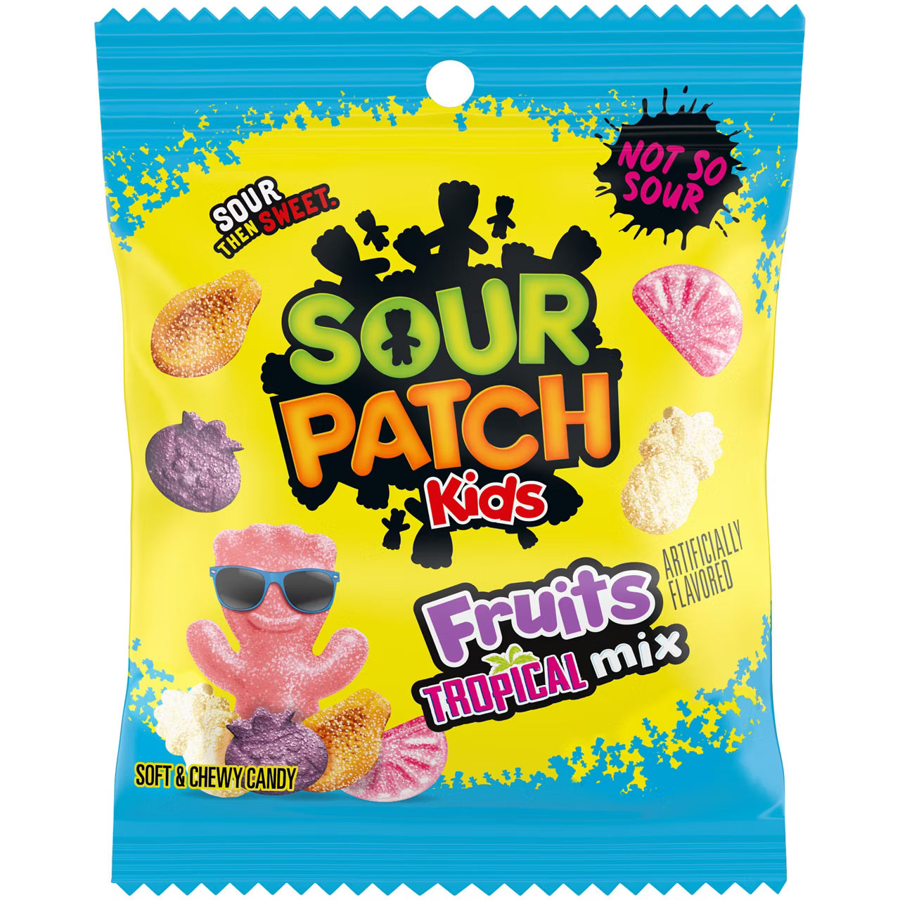 Sour Patch Kids Fruits Tropical Mix 3.08 oz
