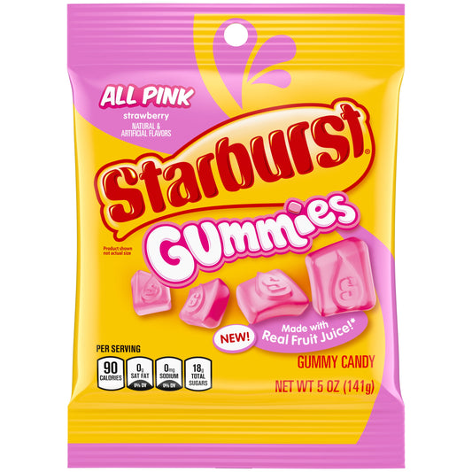 Starburst Gummies All Pink Strawberry 5 oz