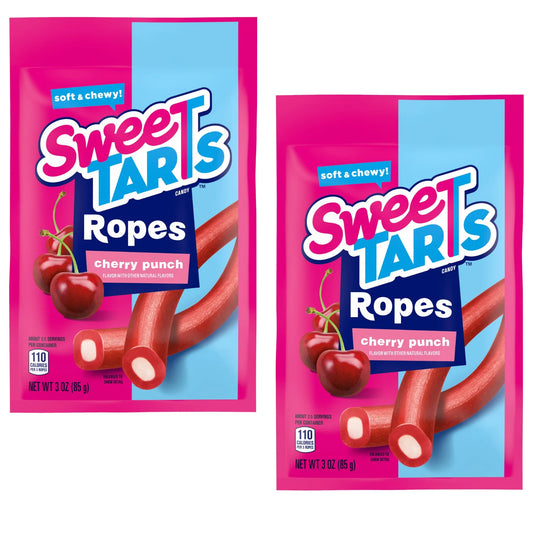 Sweet Tarts Ropes Cherry Punch Naturally And Artificially Flavored 3 Oz