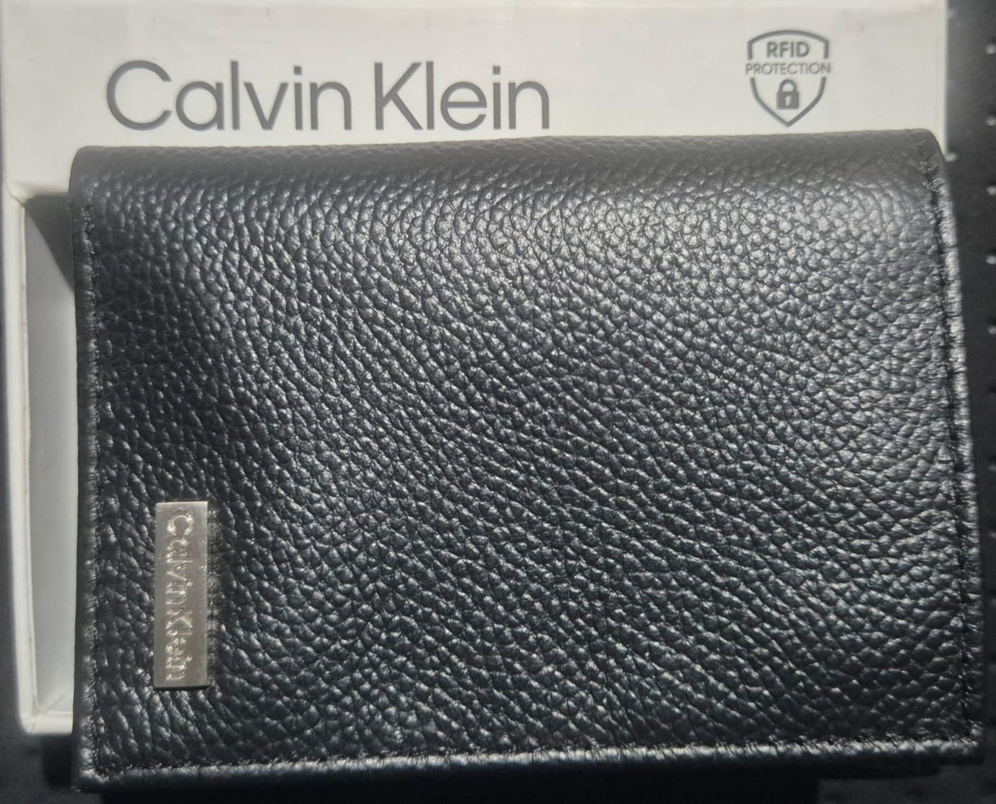 Billetera Calvin Klein Leather Style Black Ns