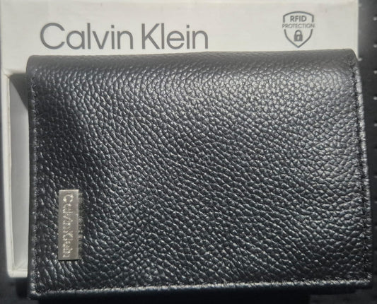 Billetera Calvin Klein Leather Style Black Ns