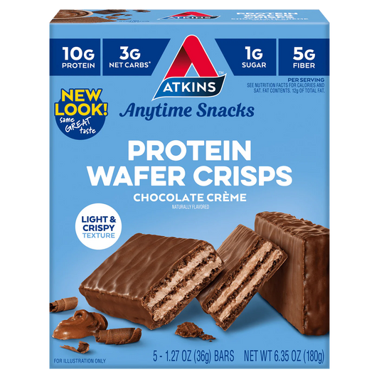 Atkins Protein Wafer Crisps Chocolate Creme 5-1.27 Oz