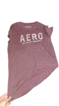 Aeropostale Classic Crew AERO Camiseta Morada Talla L