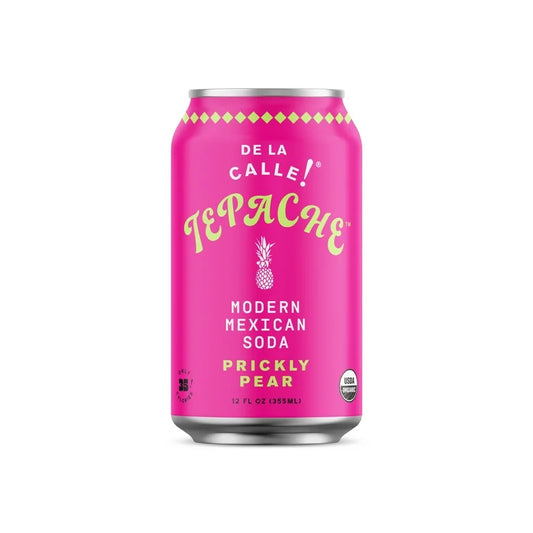 De La Calle Tepache Modern Mexican Soda Prickly Pear 12 Fl Oz