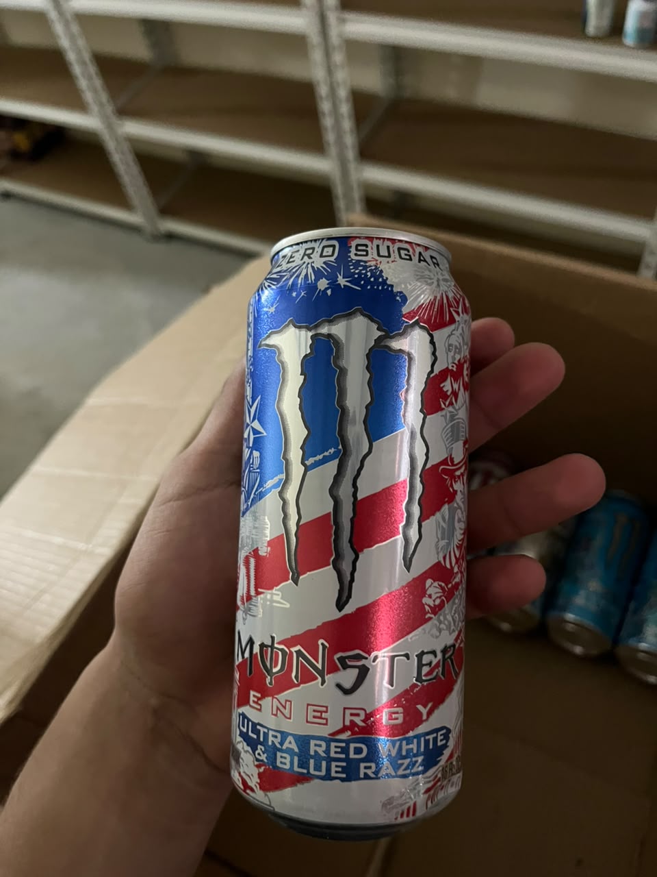 Monster Energy Ultra Red White Blue Razz