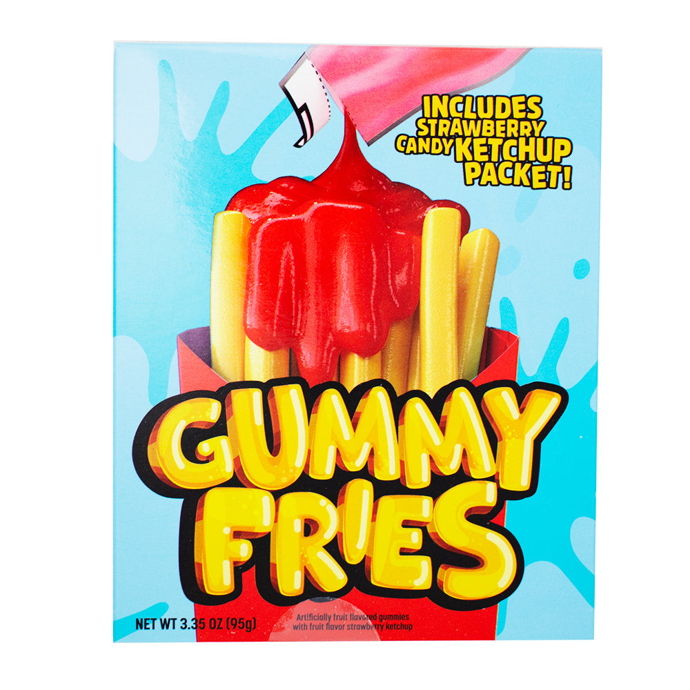 Gummy Fries with Strawberry Candy Ketchup 3.35 oz