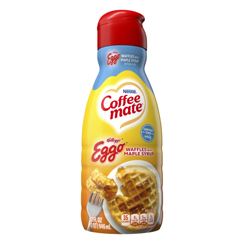 Coffee Mate Kellogg's Egg Waffles with Maple Syrup Limited Edition 32oz