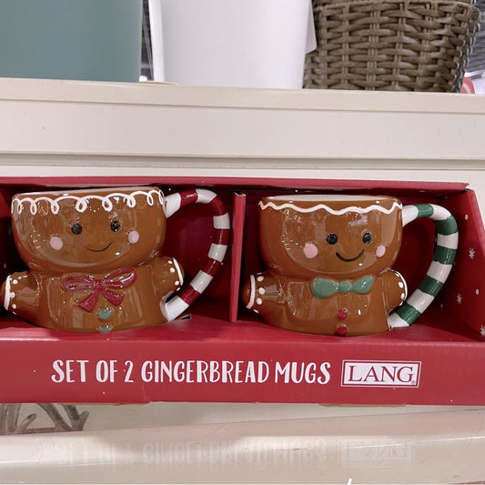 Set Of 2 Gingerbread Muds Lang