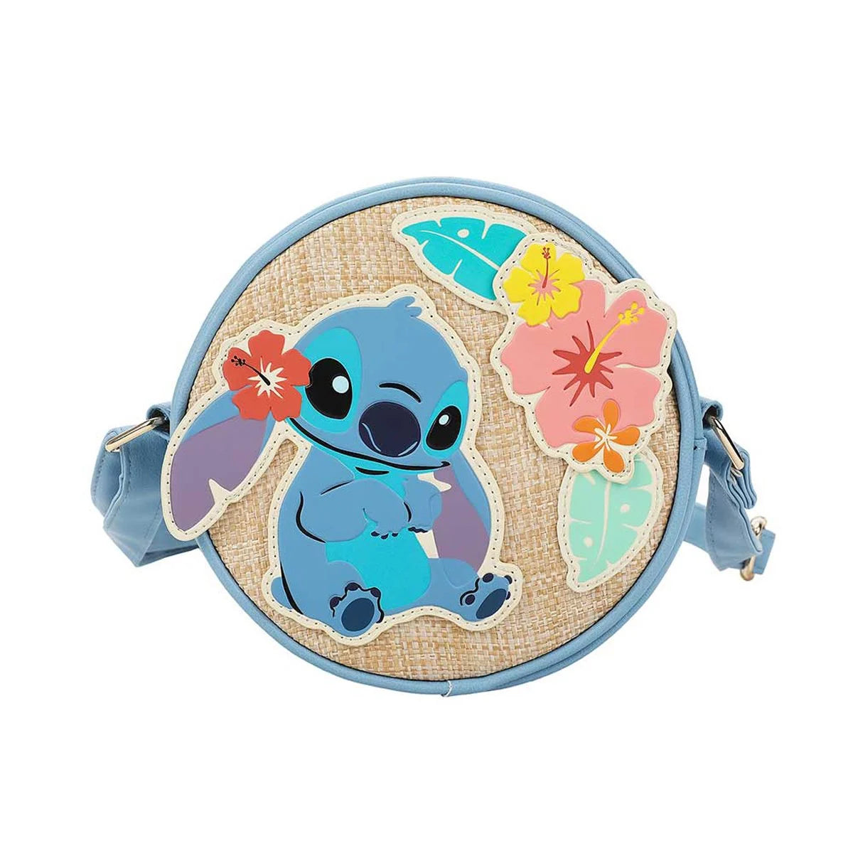 Stitch Tropical Woven Crossbody Bag