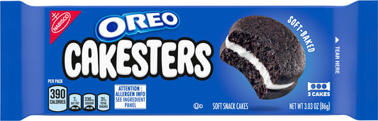 Oreo Cakesters Soft Snacks Cakes 3.03 Oz