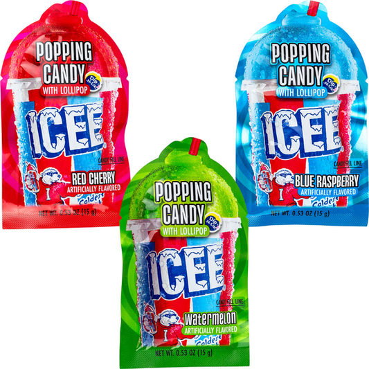 Icee Popping Candy with Lollipop 0.53 oz