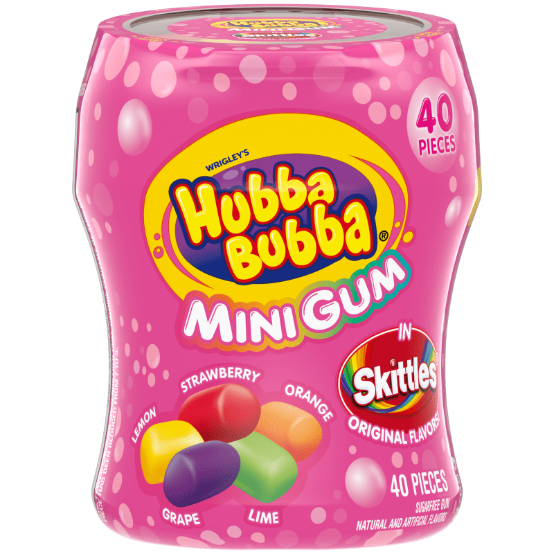 Hubba Bubba Mini Gum Skittles 40 pc