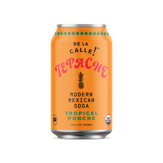 De La Calle Tepache Modern Mexican Soda Tropical Ponche 12 Fl Oz