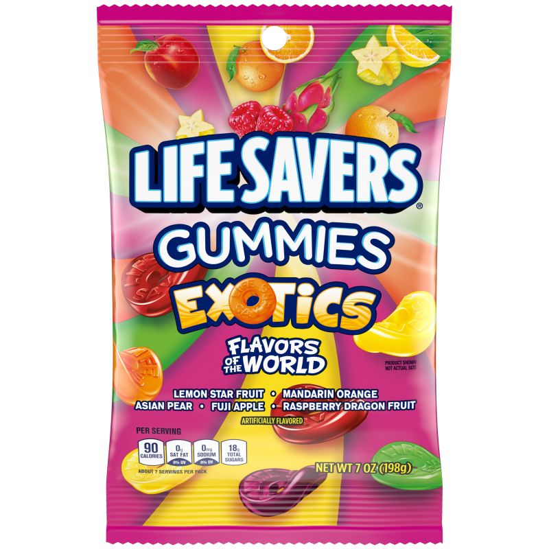 Life Savers Gummies Exotics Flavors Of The World 7 Oz