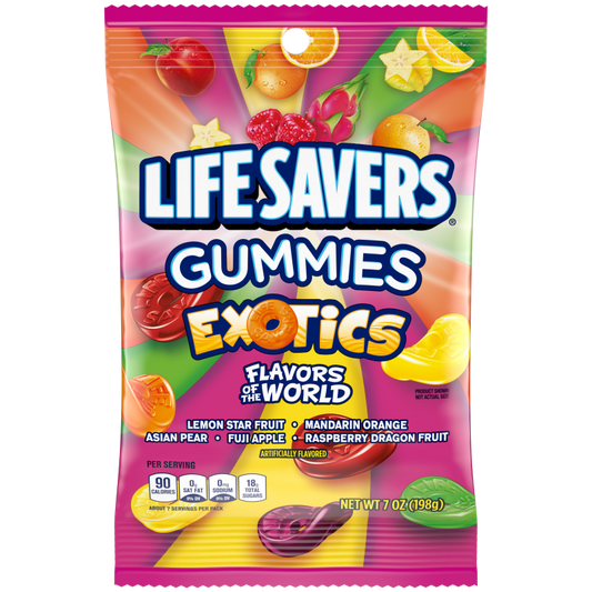 Life Savers Gummies Exotics Flavors Of The World 7 Oz