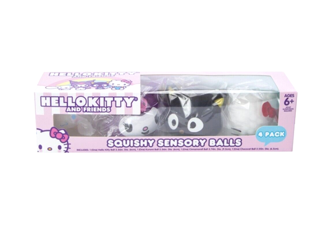 Hello Kitty and Friends Squishy Sensory Balls 4 pack