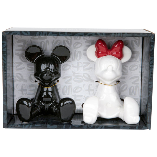 Disney Mickey Mouse Salt & Pepper Shaker Black White