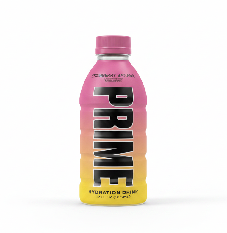Prime Strawberry Banana Hydration Drink 12 Fl Oz